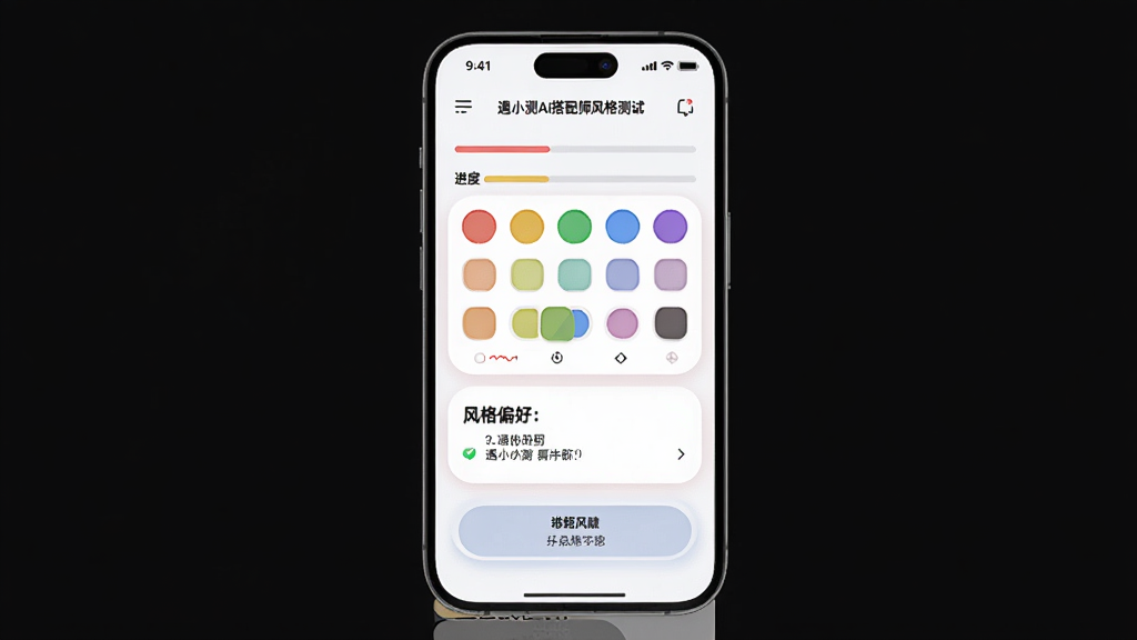 ��С��AI����ʦ�����Խ��棬����Ϊ�ֻ���Ļ����ʾɫ��ѡ�����ͷ��ƫ����Ŀ������Ϊ���½ṹ���Ű��ࡣ���Ϊ���Բ����ƣ�ϸ�ڰ�����������ѡ�ť��˵�����֡����ʸ��壬����ɾ����޶���Ԫ�ء�