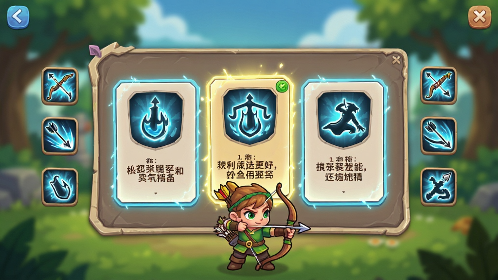 ������˵2����ѡ����棬����Ϊ��ͨ������վ�ڼ���ѡ�����ǰ������Ϊ����չʾ��������ѡ�Ƭ��������ʾ��ǰ��װ������ͼ�꣬�Ű�Ϊ�����ֻ���Ļ���������Ϊ���¿�ͨUI���ϸ�ڰ�������ͼ����ơ�����˵������Ч�߿򡢱���ģ�����������ʸ��塢�ɾ����޶���Ԫ��