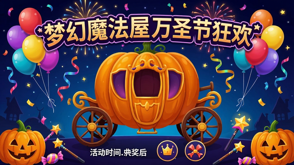 �λ�ħ������ʱ�����������������һ���޴���Ϲ���������ΧƮ�Ų�ɫ����Ͳʴ����������̻����ŵ�ҹ�գ��������������д���λ�ħ������ʥ�ڿ񻶣��·��лʱ���뽱��ͼ�꣬������ϲ�쿨ͨ��ϸ�ڰ����Ϲϵơ��ǹ���ħ���������ʸ��壬�ɾ����޶���Ԫ��