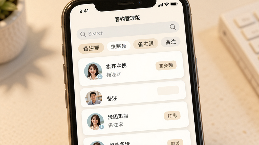 ��Լ������ͻ������б����棬����Ϊ�ֻ���Ļ����ʾ����ϵ�˿�Ƭ�뱸ע��ǩ������Ϊů��ɫ���������б�ʽ���У�����º����У�ϸ�ڰ���������������ǩ�����������ɾ���������Ԫ��