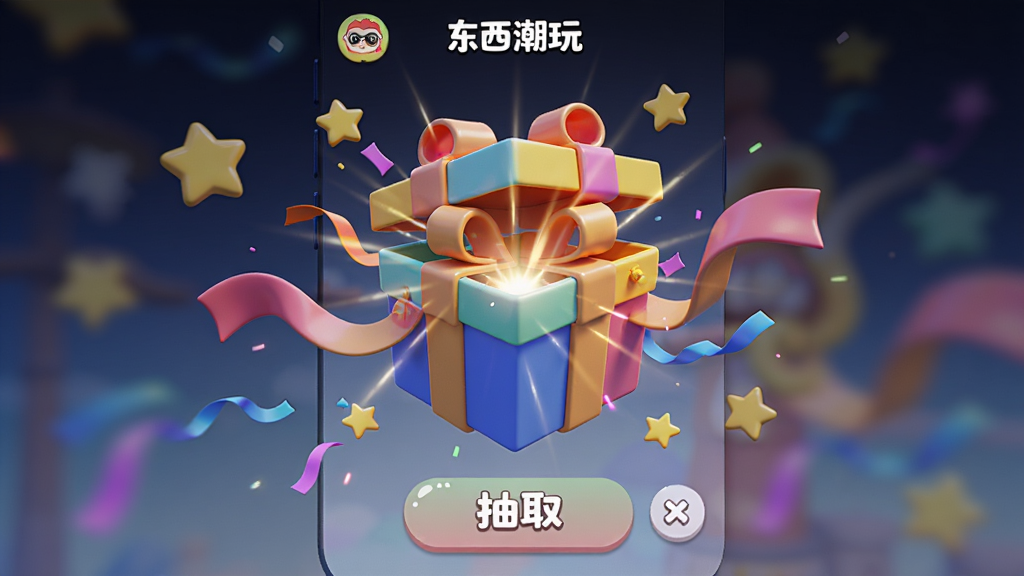 ����Ϊ��������Ӧ���е�����ä�г�ȡ���棬��Ļ����һ����ɫ������ڴ򿪣���Χɢ�����ǺͲʴ�������Ϊ�����ֻ���Ļ�������Ϸ���ʾϵ�����ƣ��·���ʾ��ȡ��ť�����Ϊ��ͨ3D��Ⱦ��ϸ�������˿��Ʈ������â���䡣���ʸ��壬�ɾ����޶���Ԫ�ء�