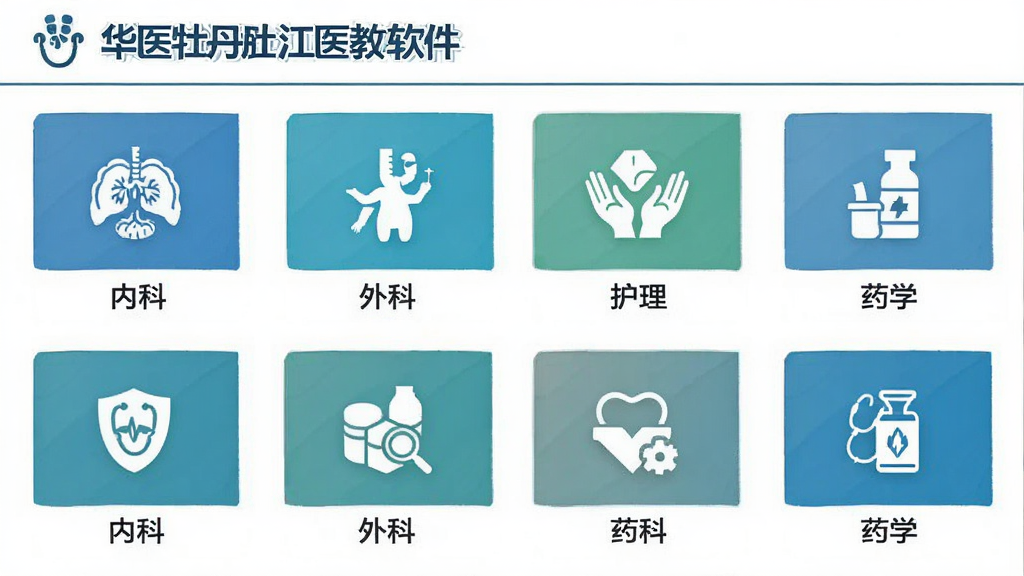 �����ǻ�ҽĵ����ҽ�������еĿγ̷�����棬����Ϊ����״���е�ѧ��ͼ�꣬�Ű��������������Ϊ��ƽ��ҽѧ�������ϸ�ڰ������ڿơ�����ơ�����������ҩѧ�������ֱ�ǩ�Ͷ�Ӧ��ҽѧͼ�꣬���ʸ��塢�ɾ����޶���Ԫ��