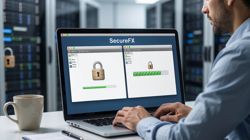 �������ơ�SecureFX�������ڻ�������ıʼǱ�������Ļ�ϣ�����Ϊ����ʦ���ڲ���˫�����ļ�������棬����Ϊ�����������Ļ���ţ��Ű���Ȼ�����Ϊдʵ�칫������ϸ�ڰ������ȱ������������ܱ�����������ͼ�ꡢ��������������ʸ��壬�ɾ����޶���Ԫ��