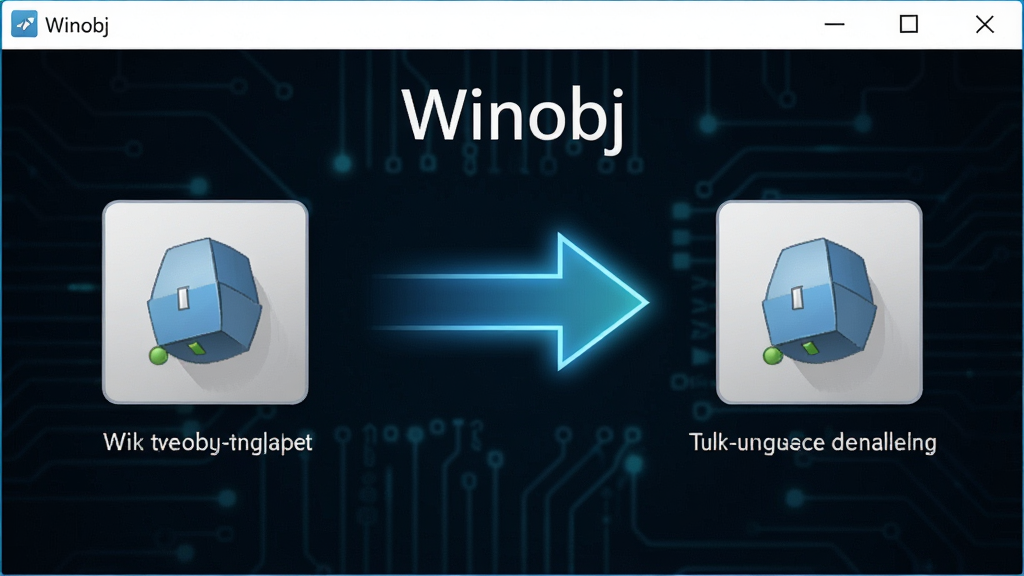 һ��չʾWinobj�����з���������ת���ܵ�ʾ��ͼ�����������ʾһ���������Ӷ����Ҳ���ʾ��ת���Ŀ������м��÷���ļ�ͷ���ӣ�����Ϊ��ɫ�Ƽ���񣬻����б�ע