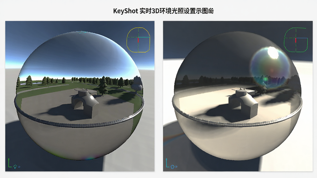 һ��չʾKeyShotʵʱ3D��Ⱦ���������������õ�ʾ��ͼ������ΪHDRI����������ά�����еĹ�ӰͶ��Ч��������Ϊ��໷����ͼԤ�����Ҳ���Ⱦ����Աȣ��Ű�������Ҷ�����ʽ�����Ϊ������ѧ��ͼ��ϸ�ڰ��������Ӱ����ɫ����뷴���ߣ�����Ϊ���壬����ɾ��޶���Ԫ�ء�