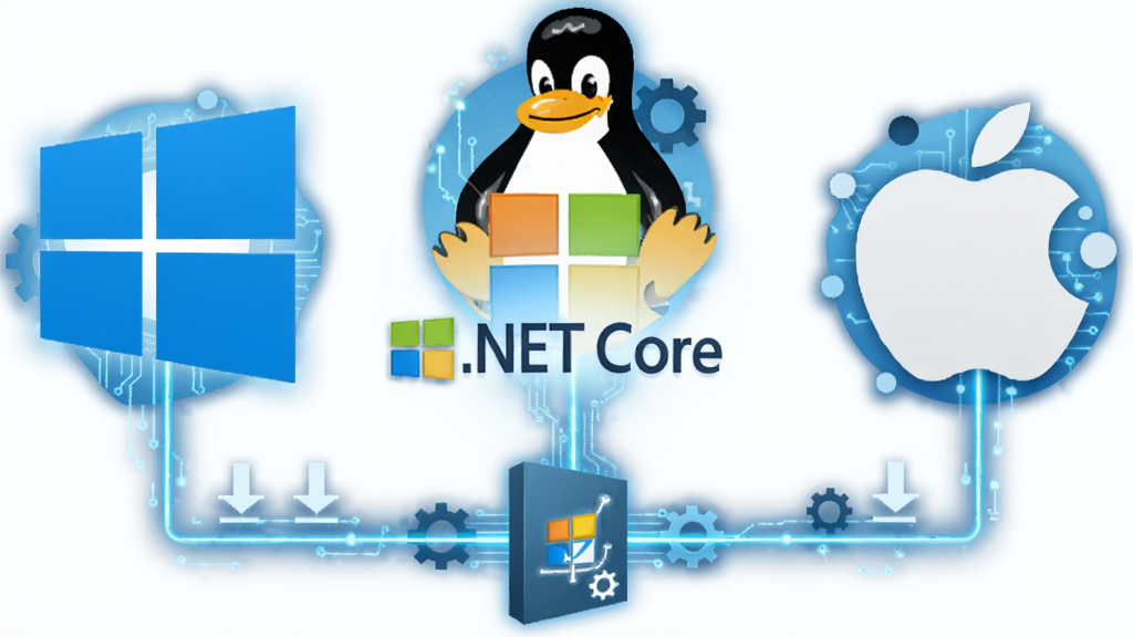 ��ƽ̨����֧�ָ���ͼ����������Ϊ Microsoft .NET Core ��ʶ������������� Windows �ձꡢ�м� Linux ���ͼ�ꡢ�Ҳ� macOS ƻ��ͼ������㶦�����֣��·��÷�����������ͬһ��������װ�����Ű�Ϊ����չ��ʽ�����Ϊ�Ƽ��б�ƽ�廭��ϸ�ڰ�����·��������ɫ���Ρ����ؼ�ͷ�����Ԫ�أ����ʸ��壬�ɾ��޶���Ԫ��