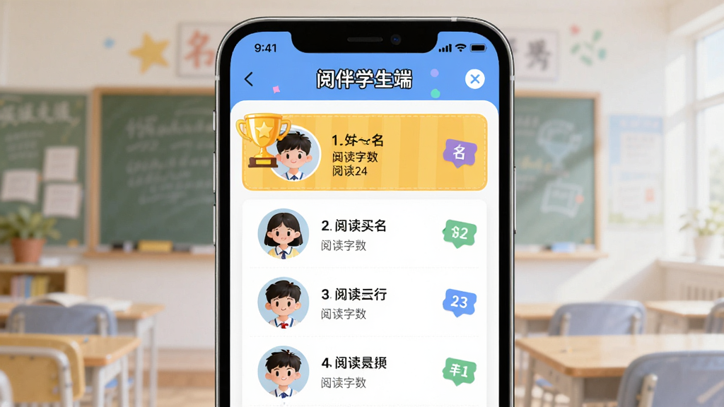 �༶�Ķ����н���չʾͼ������Ϊ�ֻ���Ļ����Ļ����ʾ���İ�ѧ���ˡ����а�ҳ�棬����Ϊ�б���ʽ��ǰ�������н���ͼ�꣬�����ü�����ϸ�ڰ���ѧ��ͷ���Ķ�������ֵ�����α�ǩ�����ʸɾ��������޶���װ��