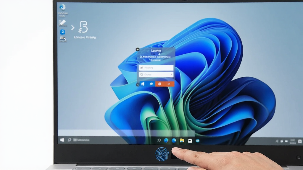 Lenovo Smart Fingerprint��Windows��¼�����ϵĳ���������չʾ�ʼǱ����������·�����ָ��ͼ�꣬��ָ���ڴ���������������ΪWindows�����ֽ�����Ƽ���Լ�����������ɾ�