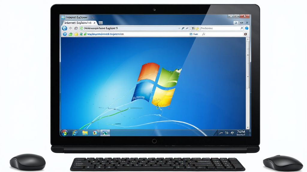 ��������Ϊһ̨����Windows 7ϵͳ�ıʼǱ����ԣ���Ļ������ʾInternet Explorer 9����������棬������ַ�������ɼ���ҳ����ּ�����ɫ��������񣻲��ֲ��þ��й�ͼ�������·��ڷ��������̣��Ű������������ռ�ݻ�����Ҫλ�ã��������׸ɾ���������Ϊдʵ�����Ʒչʾ�磻ϸ�ڰ�����Ļ���⡢������ͼ�ꡢ��ַ���е���ַ���֣�����Ҫ����塢�ɾ����޶���Ԫ�ء�