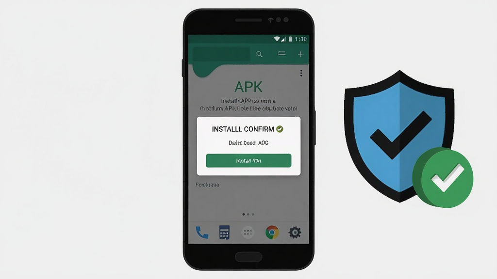 һ��չʾ��׿�ֻ���װAPK�ļ����̵�ʾ��ͼ���ֻ���Ļ��ʾ��װȷ�ϵ������Ա��ж���ͼ��͹�ѡ��ǣ�����Ϊǳ��ɫ���������ֻ�Ϊ���ģ������˵���ԣ�ϸ�����������ʸɾ����޶���Ԫ��