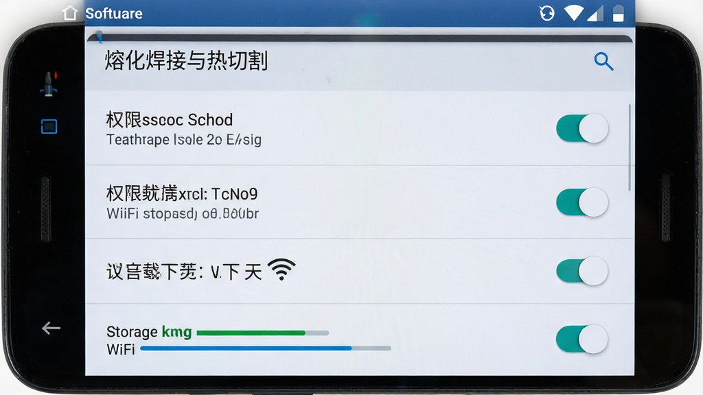 �������ֻ���Ļ��ʾȨ��������WiFi���ؿ��ؽ��棬����Ϊ���½ṹ���Ű����������ơ��ۻ����������и�����ڶ��������������Ϊ��׿ϵͳ����дʵ�磬ϸ�ڰ������ذ�ť��Ȩ���б����洢���ȣ����ʸ���ɾ��޶���Ԫ��