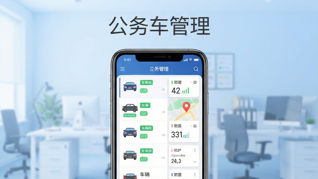 ����Ϊһ�������ֻ���Ļչʾ���񳵹������������棬��������ʾ�����б����ͼ��λ��Ƭ�����ֲ��þ����ֻ���д������Ϊǳ��ɫ����칫�����黯���Ű����ֻ���Ļռ�ݻ��������Ӿ����㣬�Ϸ����״��е��ŵĹ��񳵹������ֱ��⣻���Ϊ�ִ���ƽ��UIչʾ��񣬸ɾ���ˬ��ϸ�ڰ�������ͼ�ꡢ��ɫ״̬��ǩ����ͼ��λ�롢����ͳ��С��Ƭ�����ʸ��壬�ɾ��޶���Ԫ�ء�