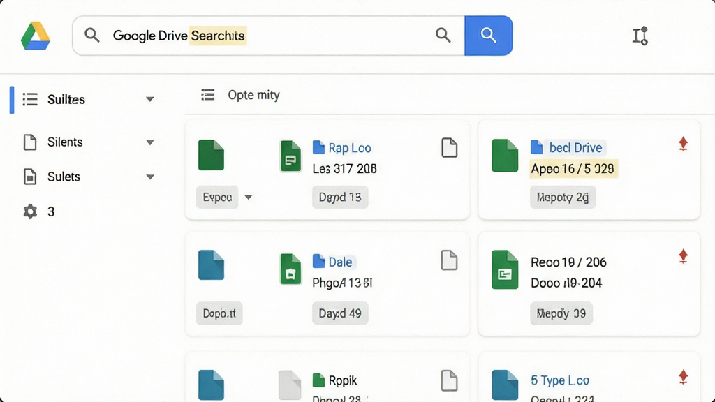 Google Drive �����������棬����Ϊ���������ļ���Ƭ�б������ֲ��ö����������·��������У��Ű����Ϊɸѡ�����Ҳ�Ϊ������������Ϊ��ˬ����磬ϸ�ڰ��������ؼ��ʸ������ļ�����ͼ�ꡢ�޸����ڱ�ǩ�����ʸ��� �ɾ� �޶���Ԫ��