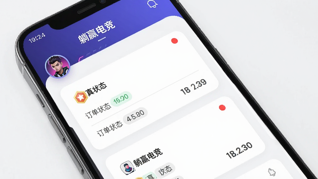 ��������Ӯ�羺���������붩������ҳ�棬����Ϊ�ֻ�Ӧ�ý��棬�Ű���ÿ�Ƭʽ��Ϣ�������Ϊ��Լ�羺�磬ϸ�ڰ�������״̬��ǩ����Ϣ��㡢ͷ����ȼ���ʶ����������ʾ���֡���Ӯ�羺�������ʸ��壬�ɾ����޶���Ԫ��