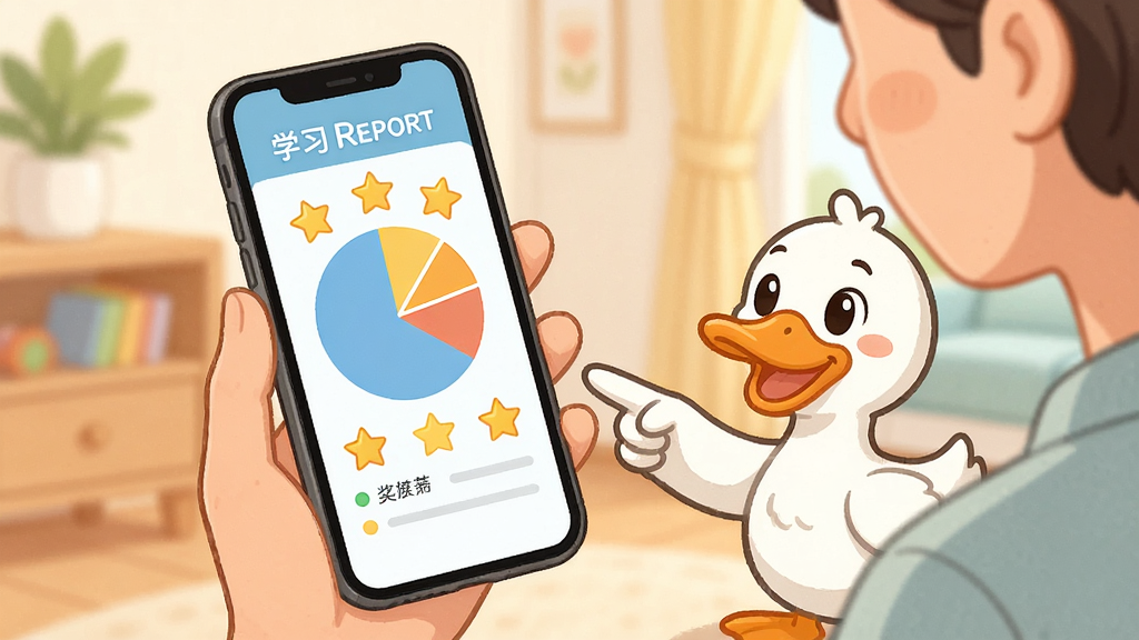 һλ�ҳ������ֻ��鿴ѧϰ���棬��Ļ����ʾ�ű�״ͼ�����ǽ������Ա�һֻ��ͨѼ��ָ��ͼ����������Ϊ��ܰ��ͥ����������Ϊ�ֻ��ͼҳ�������������ϸ�ڷḻ�������������ɾ��޶���Ԫ��