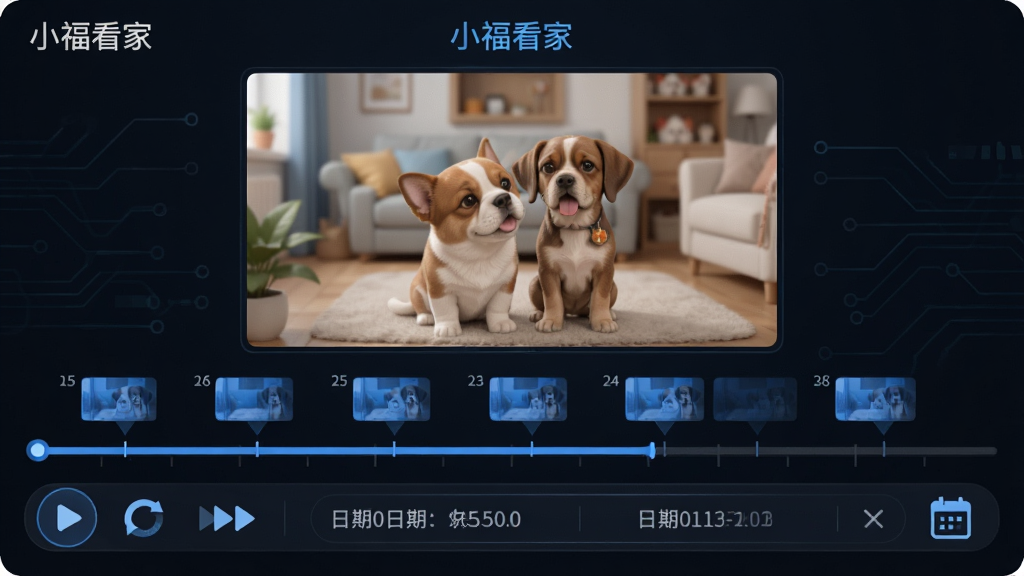 ����չʾ��С�����ҡ�¼��طŽ��棬ʱ�������ᴩ�����в���ʱ�����Ϸֲ������ɫ¼��Ƭ�α�ǣ��Ϸ�Ϊ�طŻ��洰�ڣ��·�Ϊ����ѡ����������Ϊ��ɫ�Ƽ��������Ϊʱ�����뻭�洰�ڣ��������½ṹ�����Ϊ�ִ����ݿ��ӻ��廭��ϸ�ڰ������Ű�ť�����ͼ�ꡢ����ͼ�꣬�����������ɾ����޶���Ԫ��