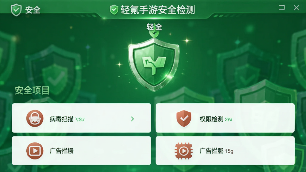 ����Ϊ������ΰ�ȫ�����棬���ֲ��ö���ͼ����У��Ű�Ϊ�Ϸ���ȫ��ʶ�·������Ŀ�б������Ϊ��ɫ��ȫ���⣬ϸ�ڰ�������ɨ�衢Ȩ�޼�⡢�������ͼ�꣬���ʸ���ɾ��޶���Ԫ��