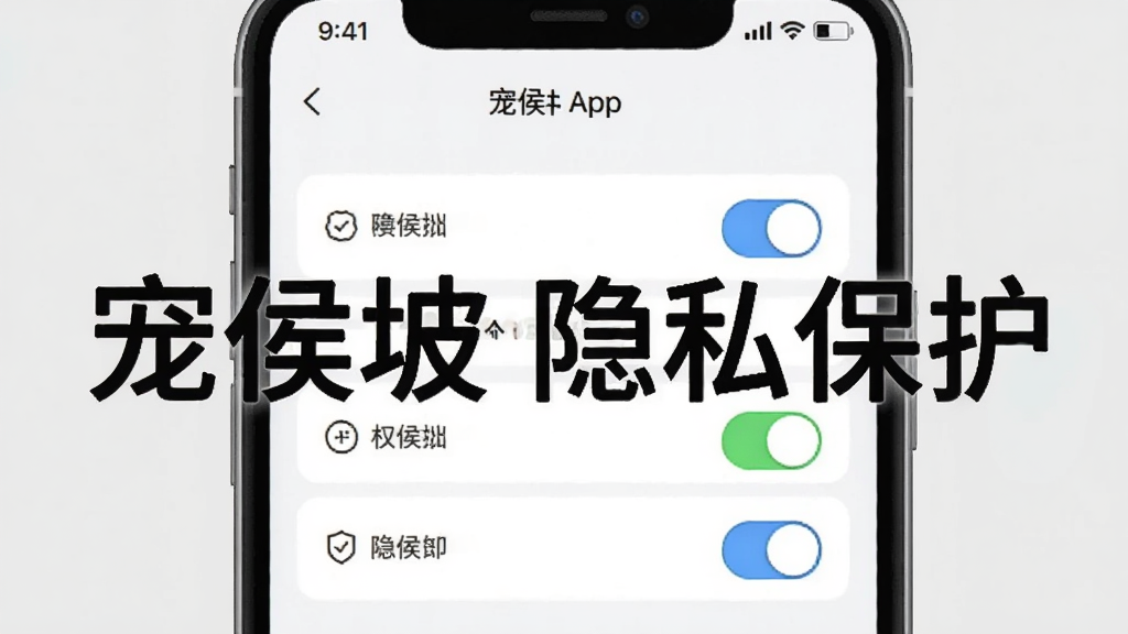һ�ų������˽���ý���ͼ���������ֻ���Ļ��ʾ�����App��Ȩ�޹���ҳ�棬ҳ�����ж��Ȩ�޿��ذ�ť������Ϊǳ��ɫ������࣬���ʸ��壬ͼ�����ֱ�ע������� ��˽������