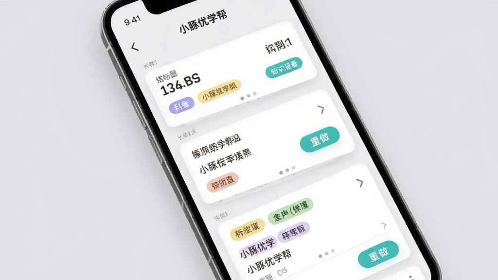 ������С����ѧ��App���Ȿ���ܽ��棬����Ϊ�ֻ���Ļ����չʾ����Ļ�ڳ��ִ����б���֪ʶ���ǩ���࣬�Ű�Ϊ��Ƭʽ�������У����Ϊ��Լ��ˬ�Ĺ�����App��ƣ�ϸ�ڰ�����������ͳ�ơ���Ŀ��ǩ��ɫ���֡�������ť��