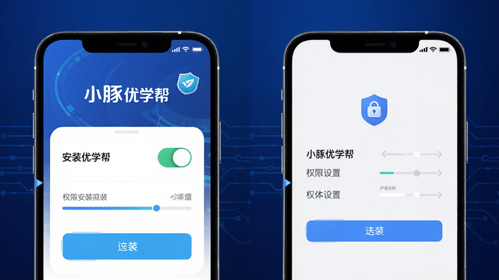 ������С����ѧ��App���ֻ��ϵİ�װ����ҳ���Ȩ�����ý��沢��չʾ������Ϊ�����ֻ���Ļ���Ҳ��У��Ű�Ϊ�Ա�ʽ��ͼ�����Ϊ�Ƽ��в���ָ�Ϸ��ϸ�ڰ���Ȩ�޿��ذ�ť����װ��������