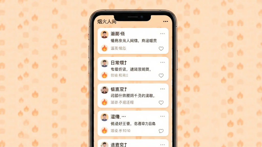 һ�š��̻��˼䡱������������ĸ���ͼ�������������ֻ���Ļ����Ļ����ʾ�����û��������ճ���¼��Ƭ��ÿ�ſ�Ƭ�·���С����ͼ��ͼ�����ۣ���������͵�ǳ��ɫ������Ϊ�ٲ���ʽ���У����Ϊ���¼�Լ�磬ϸ�ڰ������̻��˼䡱Ӧ�����ƺ���ů��������Χ�������������ɾ����޶���Ԫ��