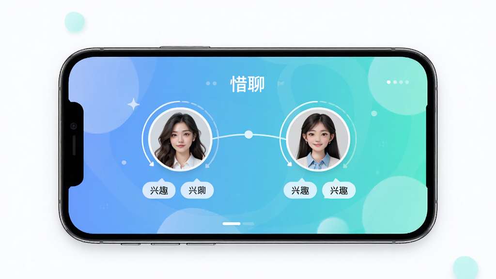 ��ϧ�ġ�Ӧ�����û�ƥ����棬����Ϊ�ֻ���Ļ������������ʾ�����û�ͷ������Ȥ��ǩ���Ű�Գƣ���������罻�磬ϸ�ڰ������䱳����Բ��ͷ�����������������������ɾ����޶���Ԫ��