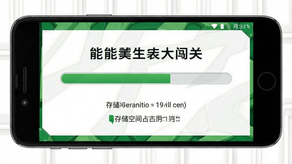 一张超能勇士大闯关在手机上的安装界面示意图,画面中显示安装进度条和存储空间占用提示,背景是简洁的安卓系统界面,风格干净清爽,色彩以绿色和白色为主,画质清晰,无多余元素