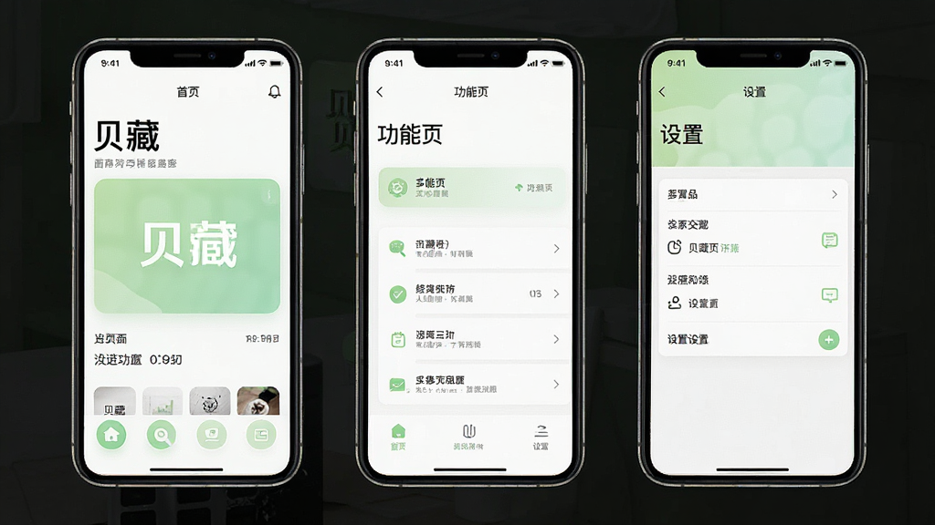 һ�š����ء�Ӧ�ý����Ű�ʾ��ͼ������չʾ���鲢�ŵ��ֻ���Ļ���ֱ������ҳ������ҳ������ҳ����Ļ�����������ɱ棬������Ϊ��ɫ�״���ǳ��ɫ��׺���Ű����룬���ʸɾ����޶���װ��