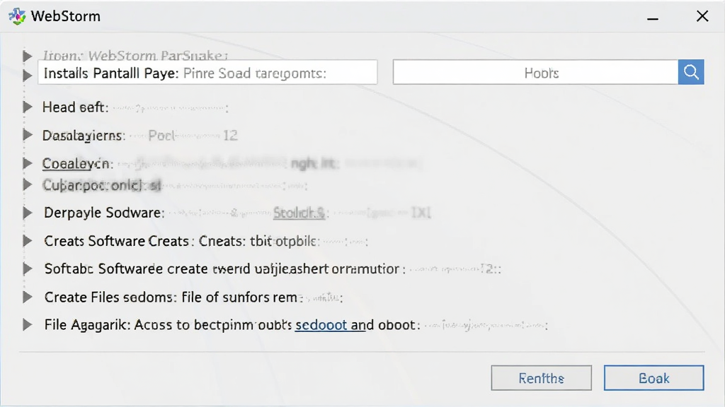 һ��չʾ WebStorm ��װ�򵼽����ͼƬ����������ʾ��װ·��ѡ�񡢿�ݷ�ʽ�������ļ�������ѡ��������࣬��ť���������ʸɾ�������ͻ��
