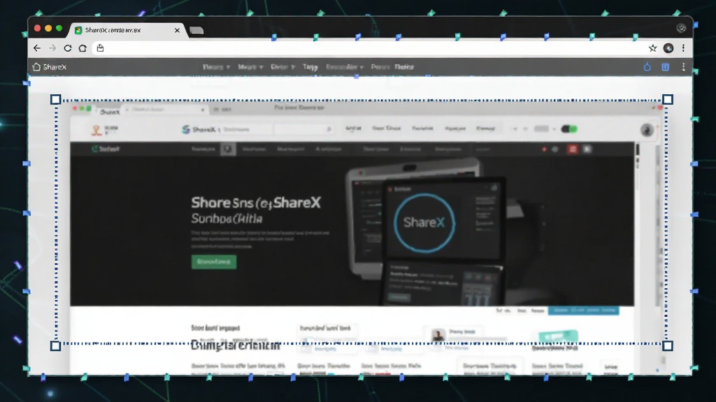 һ��չʾ ShareX ������ͼ���ܵ�ʾ��ͼ����������һ����������ҳҳ�汻������ȡΪһ��ͼƬ��ͼƬ��Ե�� ShareX ������ѡ����ǣ�����Ϊ������������ڣ����Ƽ��У�ϸ�����������ʸ��壬�ɾ����޶���Ԫ��