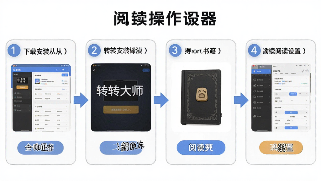 一张AI生成的操作流程图,画面展示