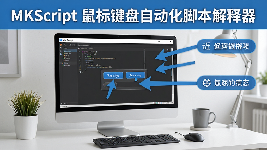 MKScript�������Զ����ű�������ʹ�ý̳�ʾ��ͼ������չʾ������Ļ���������н��棬�Ա��в����ע��ͷָ��ؼ���ť������Ϊ���İ칫���滷�����������������������������֣����Ϊ��ѧͼ�⣬�����������޶���װ��