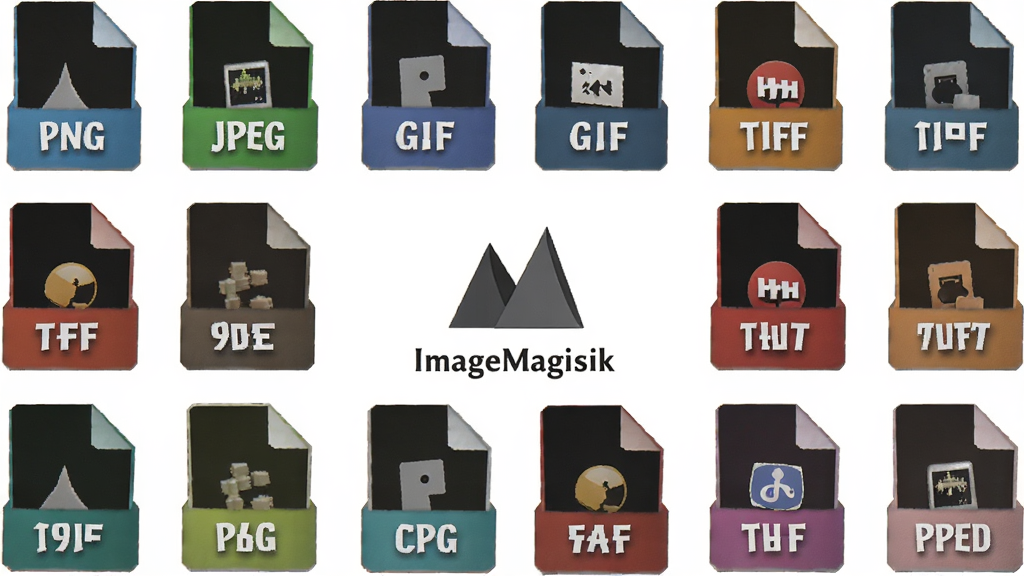 һ��չʾ ImageMagick ��ʽת�����ܵ�ͼƬ�������Ƕ����ͬ��ʽ��ͼƬ�ļ�ͼ�����г�Բ�Σ������� ImageMagick �ı�־�����ֲ��û���ʽ��ͼ���Ű����룬���Ϊ��ƽ����ƣ�ϸ�ڰ����ļ�ͼ���ϵĸ�ʽ������ 