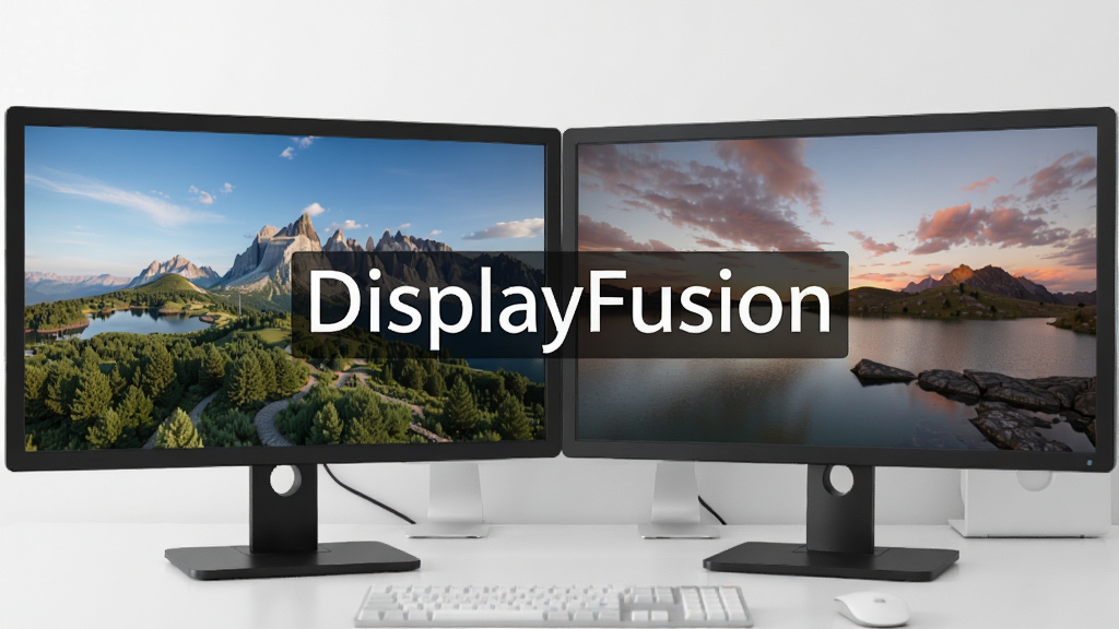 һ��չʾDisplayFusion����ʾ����ֽ�������ܵ�ʾ��ͼ���������������ŵ���ʾ���ֱ���ʾ��ͬ�ĸ����ֽ���������������������ơ�DisplayFusion��������ʾ������Ϊ���İ칫���滷�������дʵ�������������ɾ��޶���Ԫ��