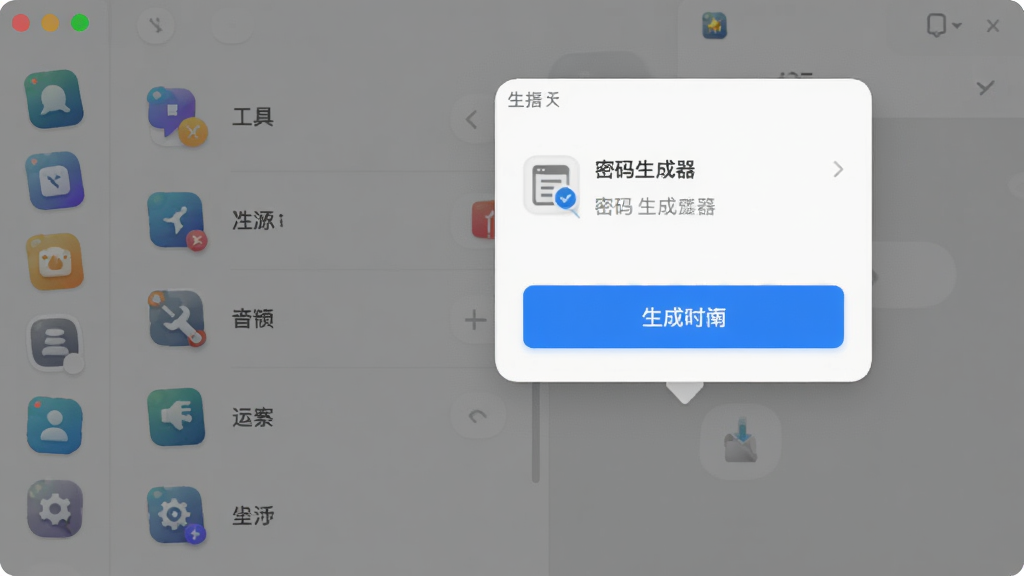 ������������������������棬����Ϊ�����б��뵯��ʽС���ڣ�����Ϊ��๤��ͼ�����С��Ҳ�չʾ��ǰѡ�е�������������壬�Ű��࣬���Ϊ���������ƽ��ϣ�ϸ���Ϲ���ͼ�����ϸ΢���䡢���ɰ�ťΪ��ɫ���������������ɾ����޶���Ԫ��