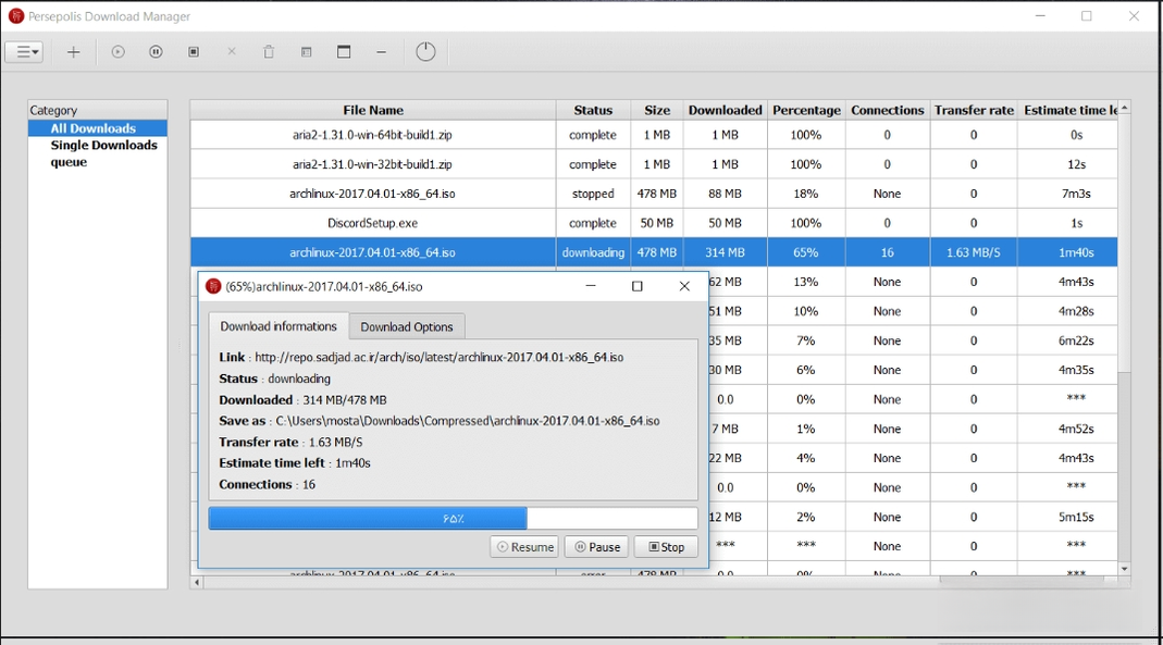 Persepolis Download Manager (��˹����˹���ع�����)��ͼ