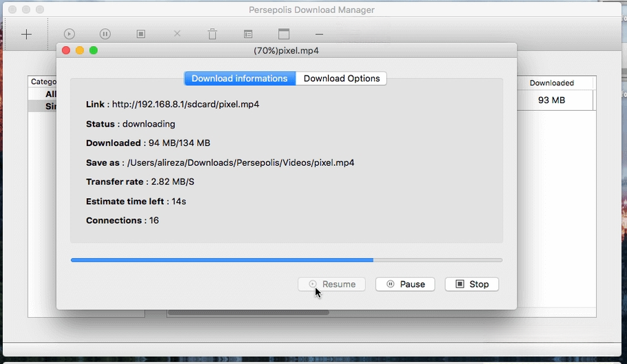 Persepolis Download Manager (��˹����˹���ع�����)��ͼ