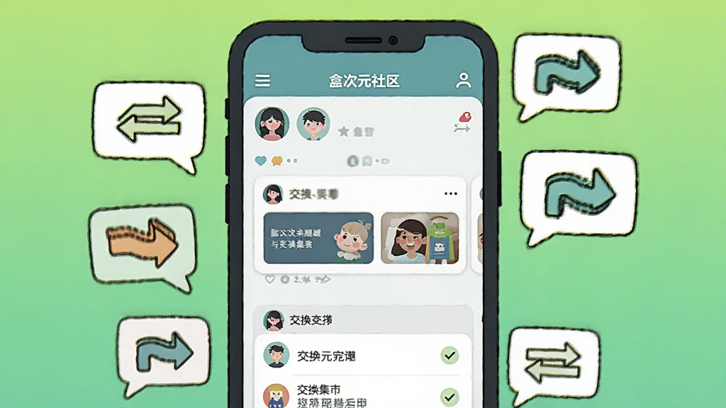 һ�����ֺд�Ԫ��ȤȦ���뽻�����еĲ廭���������ֻ���Ļ��ʾ�д�Ԫ����ҳ�棬���û�ͷ�񡢶�̬��Ƭ�ͽ����б����ֻ���ΧƯ���ŶԻ����ݺͽ�����ͷͼ�꣬����Ϊǳ��ɫ���䣬��ͨ��ƽ���ϸ�ڷḻ�����ʸɾ����޶���Ԫ��