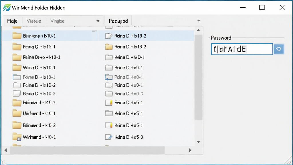 һ�ŵ��Բ�������ͼ����Ļ����ʾWinMend Folder Hidden�������棬�б����ж���ļ�����Ŀ�������Ҳ�����������������������������ʸɾ����޶���Ԫ��