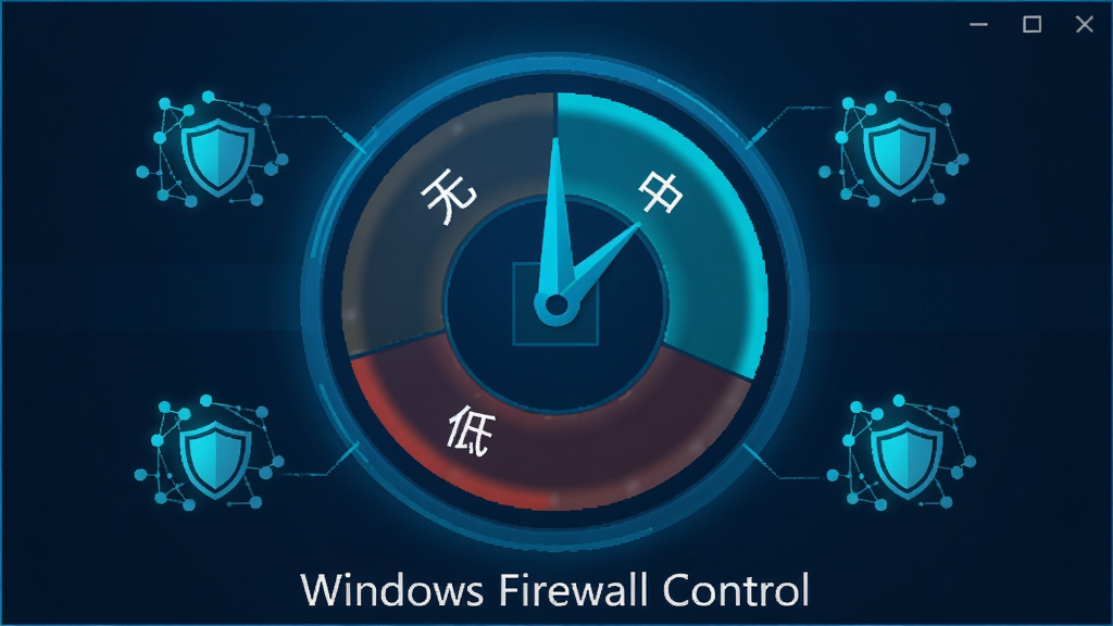 Windows Firewall Control ���ֹ���ģʽ�л�����չʾ��������Բ���Ǳ�����ʽ���ָߡ��С��͡����ĸ���λ��ָ��ָ���С�������Χ���ƶ���������ڵ�ͼ�꣬������Ƽ���ʮ�㣬��ɫΪ����������ɫ����Ļ�·��С�Windows Firewall Control�����ֱ�ʶ�������ɾ����������ϸ��