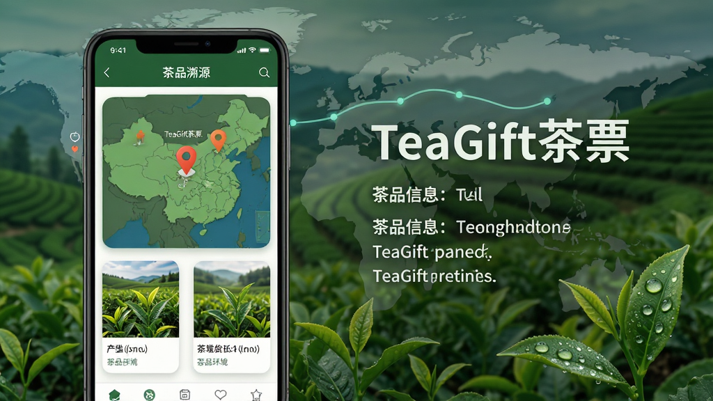 TeaGift��Ʊ��Ʒ��Դҳ�棬�������ֻ���Ļ��ʾ��Ҷ���ص�ͼ�Ͳ�Ҷ����������Ƭ���Ա������ֽ��ܡ�TeaGift��Ʊ���Ͳ�Ʒ��Ϣ�������ǲ�԰ʵ�����ͼ�����ںϣ�����Ϊ��Ϣ��Ƭʽ���У����Ϊ��Ϣͼ�����ϸ���ϵ�ͼ�ж�λ��ǡ���Ҷ��¶�飬���ʸ��壬�ɾ����޶���Ԫ�ء�