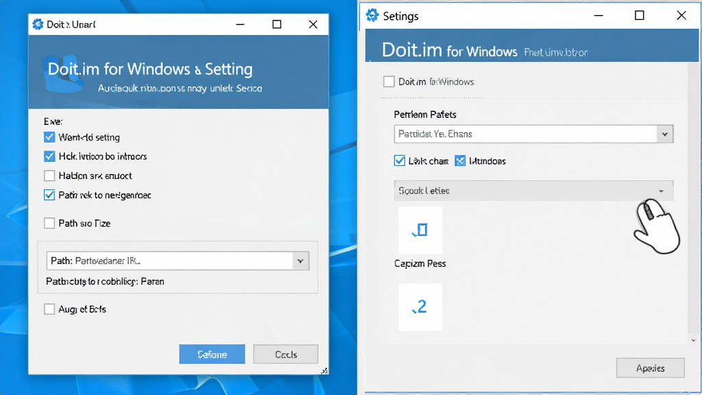 һ��չʾDoit.im for Windows��װ�����ý����ʾ��ͼ������Ϊ������װ�򵼴��ں�������壬����Ϊ���ҶԱȣ��Ű����������Ϊ�������磬ϸ�ڰ�����ѡ��·��ѡ��򡢰�ť�������������ɾ����޶���Ԫ��