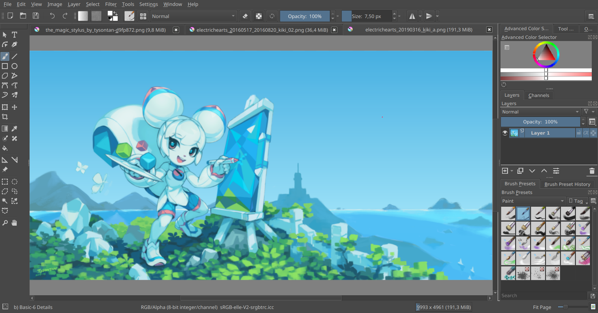 Krita �滭�������湦��չʾ