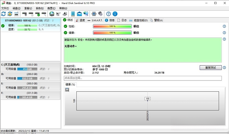Ӳ���ڱ�(Hard Disk Sentinel)��ͼ