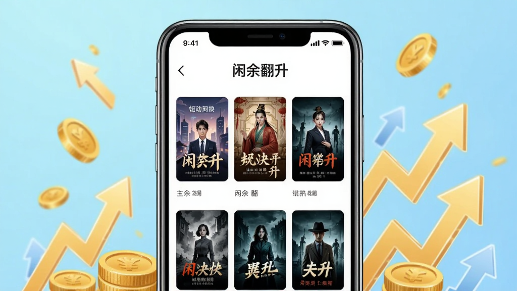 画面中央放置一部智能手机,手机屏幕显示