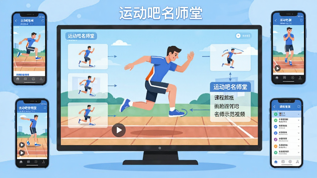�˶�����ʦ����ʦʾ����Ƶ����棬����������һ�����Ļ�ͼ����ֻ�����Ļ����ʾһλ������ʦ����������Զʾ�����Ա��зֽ⶯��С���ں����ֽ��⣬����Ϊ��Ļ���С��ֻ����ƣ����Ϊ�����Ľ������ƽ�廭��ϸ�ڰ��������ֽ��ߡ����Ű�ť���γ��б������������ɾ����޶���Ԫ�أ�ͼƬ������Ϊ���˶�����ʦ�á���