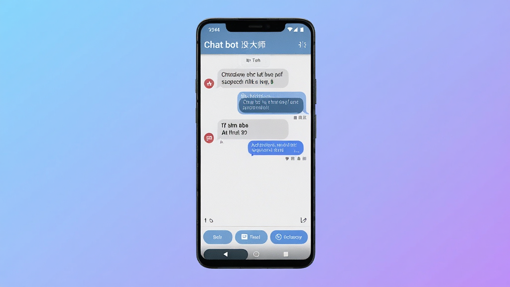һ��չʾChat bot�����ʦ����������ֻ�Ԥ��ͼ������������һ��������׿�ֻ�����Ļ����ʾ����Ի����빦�ܰ�ť������Ϊ��͵����Ͻ��䣬������ִ���ϸ�����������ʸɾ����޶���Ԫ��