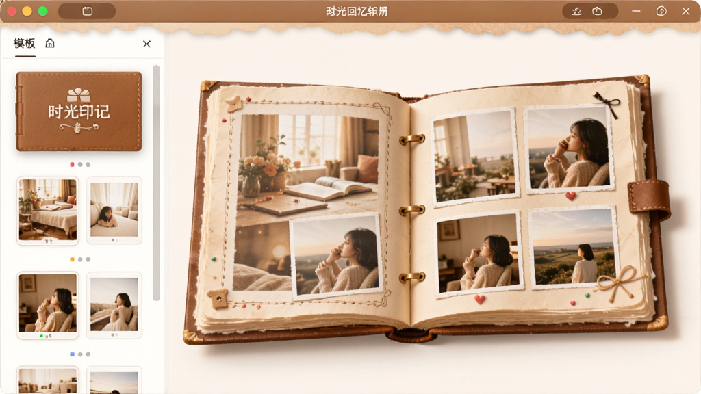 ʱ��ӡ����������������ɹ��ܽ��棬����Ϊ����������չʾһ�������ĵ�����ᣬ����Ϊ���ģ���б��Ҳ����Ԥ�����Ű����룬���Ϊ��ܰůɫ����ϸ�ڰ��������桢��Ƭ�Ű桢װ��Ԫ�أ����������ɾ��޶���Ԫ��