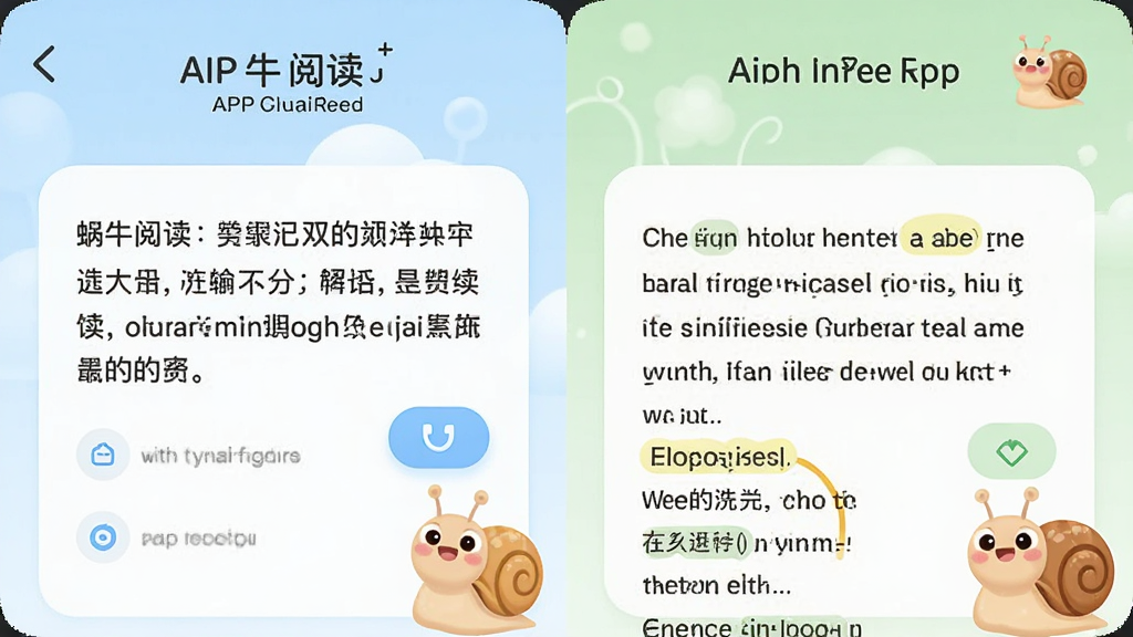 AI��ͼ������Ϊ����ţ�Ķ���APP˫���Ķ�ҳ�棬����Ϊ���ҷ����Ա�չʾ������Ӣ�����£��Ű�Ϊ�Ϸ������·����ģ����Ϊ���Բ�ǿ�Ƭʽ��ƣ�ϸ�ڰ���Ӣ�ķ�����ť�����ʸ�����ע����ţ��ͨ���󣬻��ʸ��壬�ɾ����޶���Ԫ��