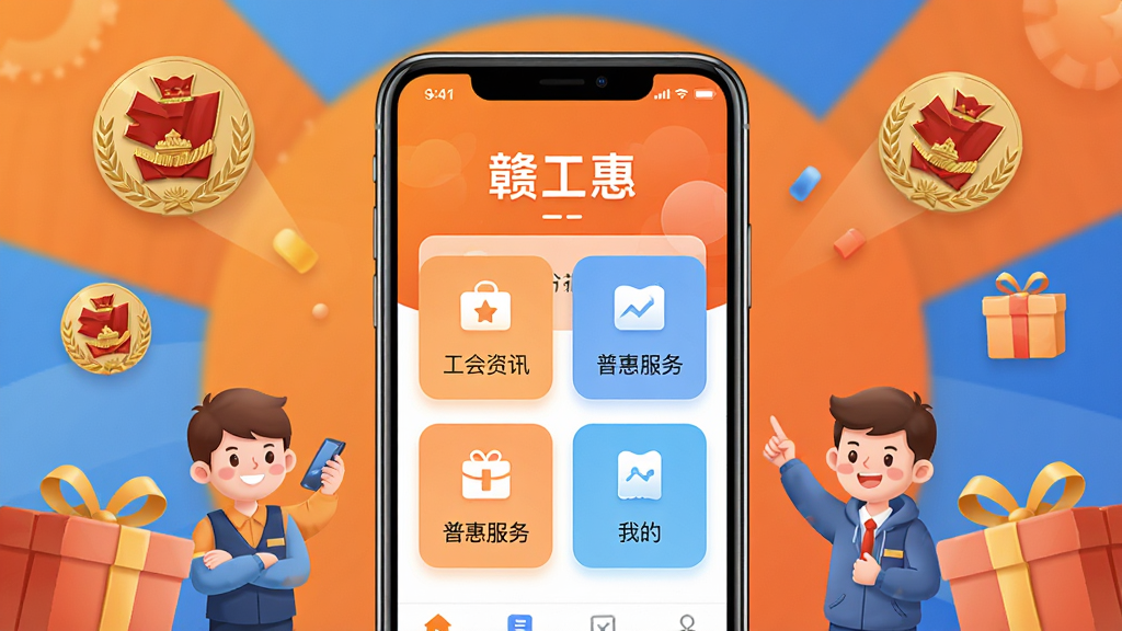 ����������һ�������ֻ�����Ļ��������ʾ���ӹ��ݡ�Ӧ�������棬�������������Ѷ���ջݷ����ҵĵ�ģ��ͼ�꣬��������ܰ�ĳ���ɫ������Χ�����Ź�����¡�ְ����ͨ���󡢸��������Ԫ�أ����岼�־��жԳƣ�������ִ���ϸ�ڷḻ�����ʸ��壬�ɾ��������޶�������Ԫ��